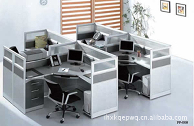 组合卡位办公屏风 四人位经济实用，品质与价格兼具